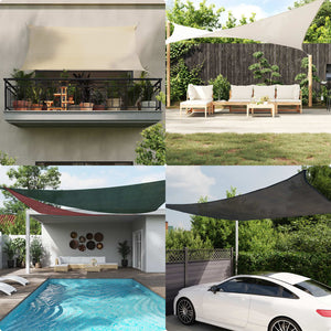 vidaXL Sunshade Sail 160 g/m¶ý Anthracite 2x2.5 m HDPE