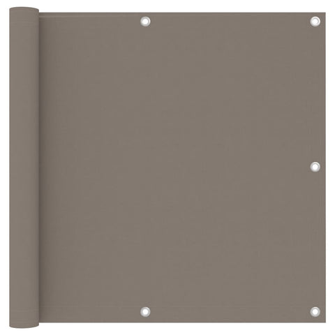 vidaXL Balcony Screen Taupe 90x400 cm Oxford Fabric