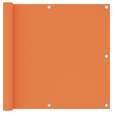 vidaXL Balcony Screen Orange 90x300 cm Oxford Fabric