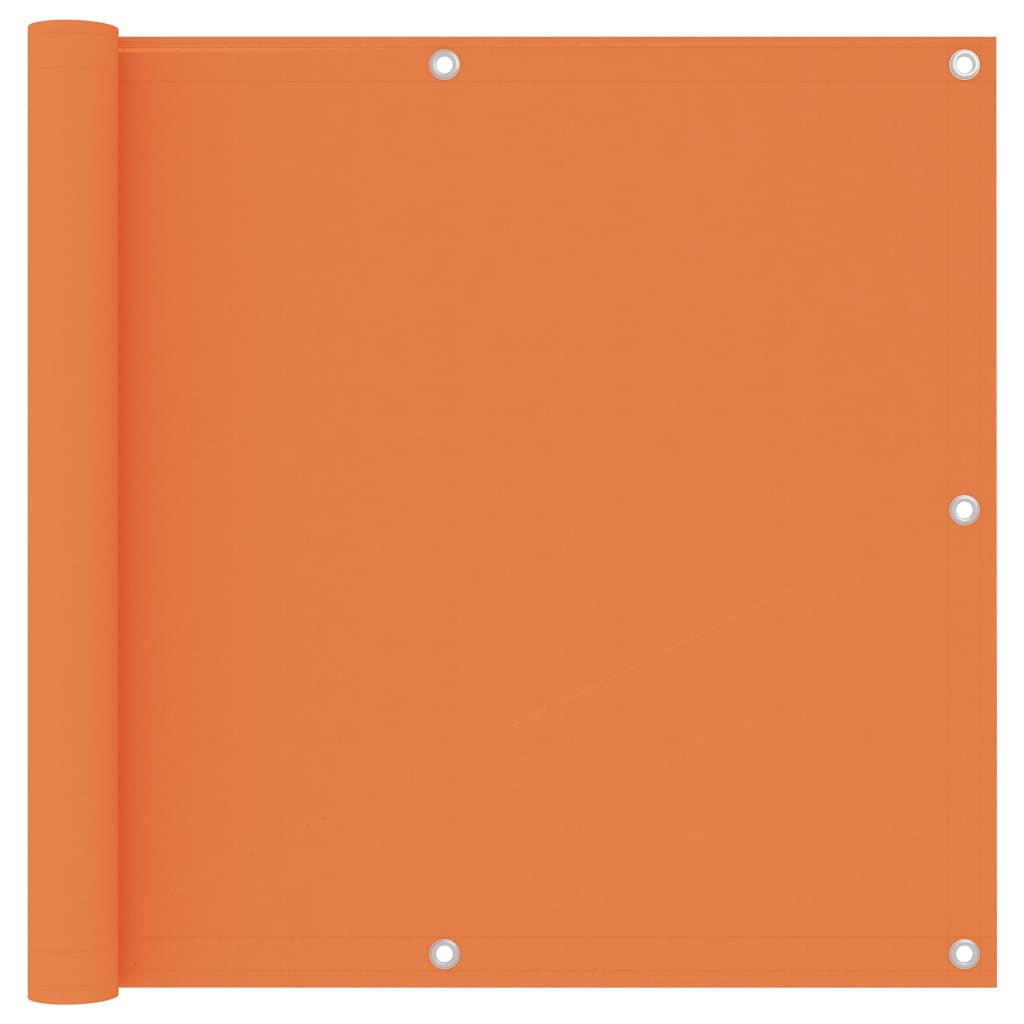 vidaXL Balcony Screen Orange 90x400 cm Oxford Fabric