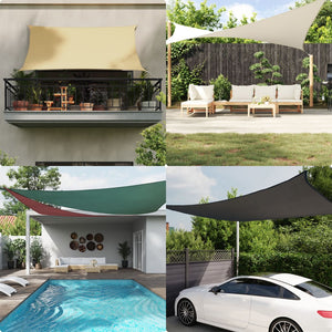 vidaXL Sunshade Sail Oxford Fabric Triangular 2.5x2.5x3.5 m Anthracite