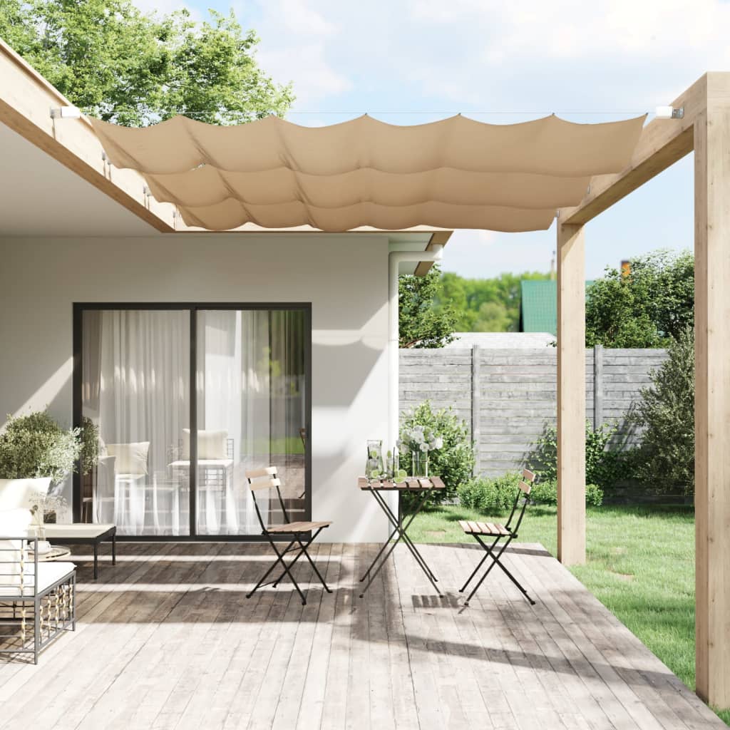 vidaXL Vertical Awning Taupe 100x270 cm Oxford Fabric