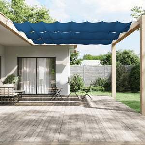 vidaXL Vertical Awning Blue 140x600 cm Oxford Fabric