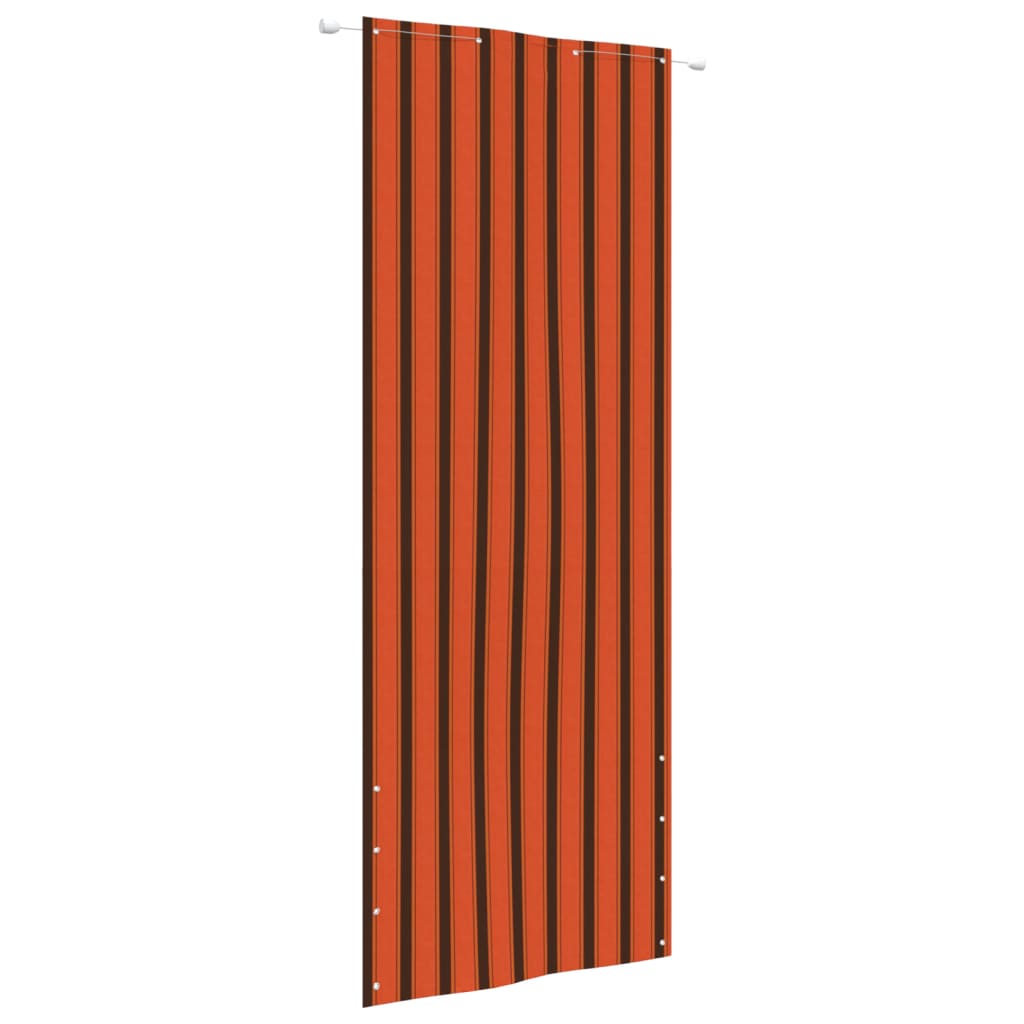 vidaXL Balcony Screen Orange and Brown 80x240 cm Oxford Fabric