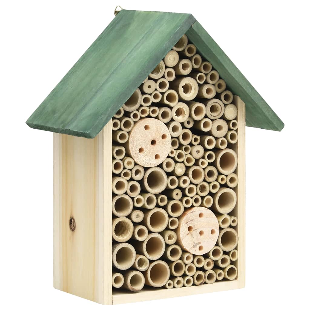 vidaXL Insect Hotels 2 pcs 23x14x29 cm Solid Firwood