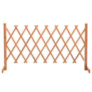 vidaXL Garden Trellis Fence Orange 150x80 cm Solid Firwood