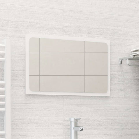 vidaXL Bathroom Mirror White 60x1.5x37 cm Engineered Wood