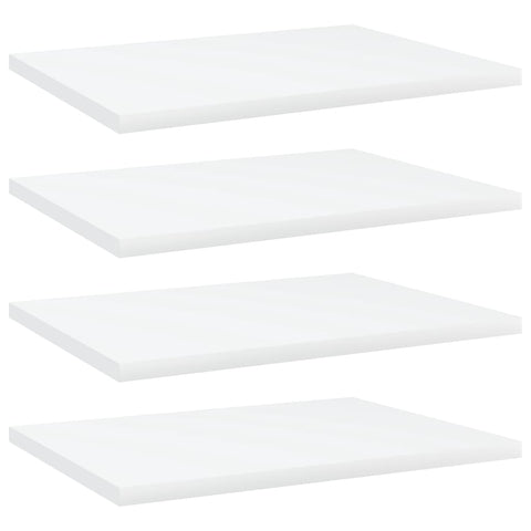 vidaXL Bookshelf Boards 4 pcs White 40x30x1.5 cm Engineered Wood