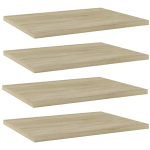 vidaXL Bookshelf Boards 4 pcs Sonoma Oak 40x30x1.5 cm Engineered Wood