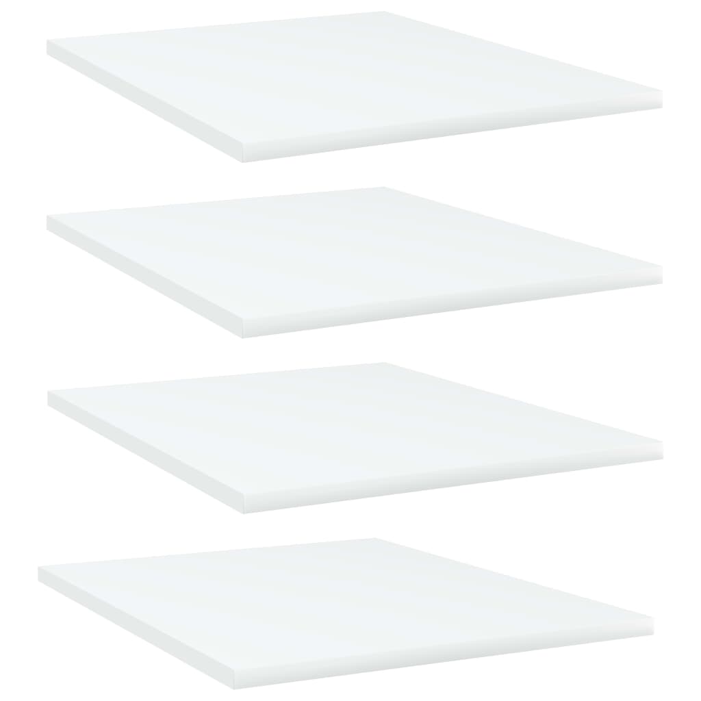 vidaXL Bookshelf Boards 4 pcs White 40x50x1.5 cm Engineered Wood