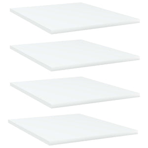 vidaXL Bookshelf Boards 4 pcs White 40x50x1.5 cm Engineered Wood