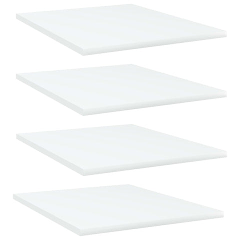 vidaXL Bookshelf Boards 4 pcs White 40x50x1.5 cm Engineered Wood