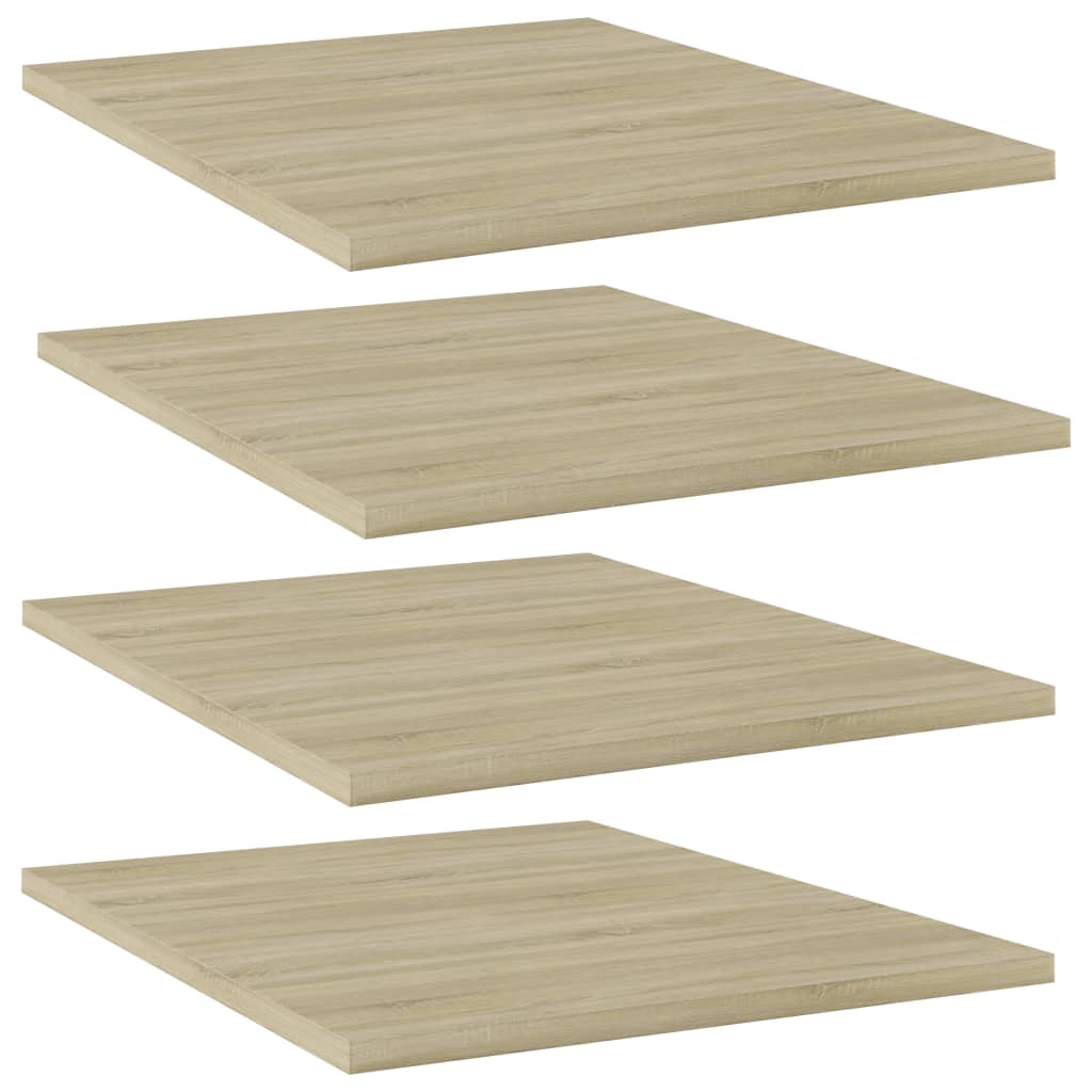 vidaXL Bookshelf Boards 4 pcs Sonoma Oak 40x50x1.5 cm Engineered Wood