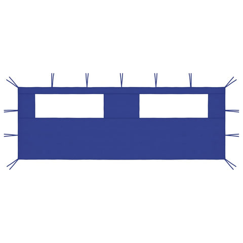 vidaXL Gazebo Sidewall with Windows 6x2 m Blue