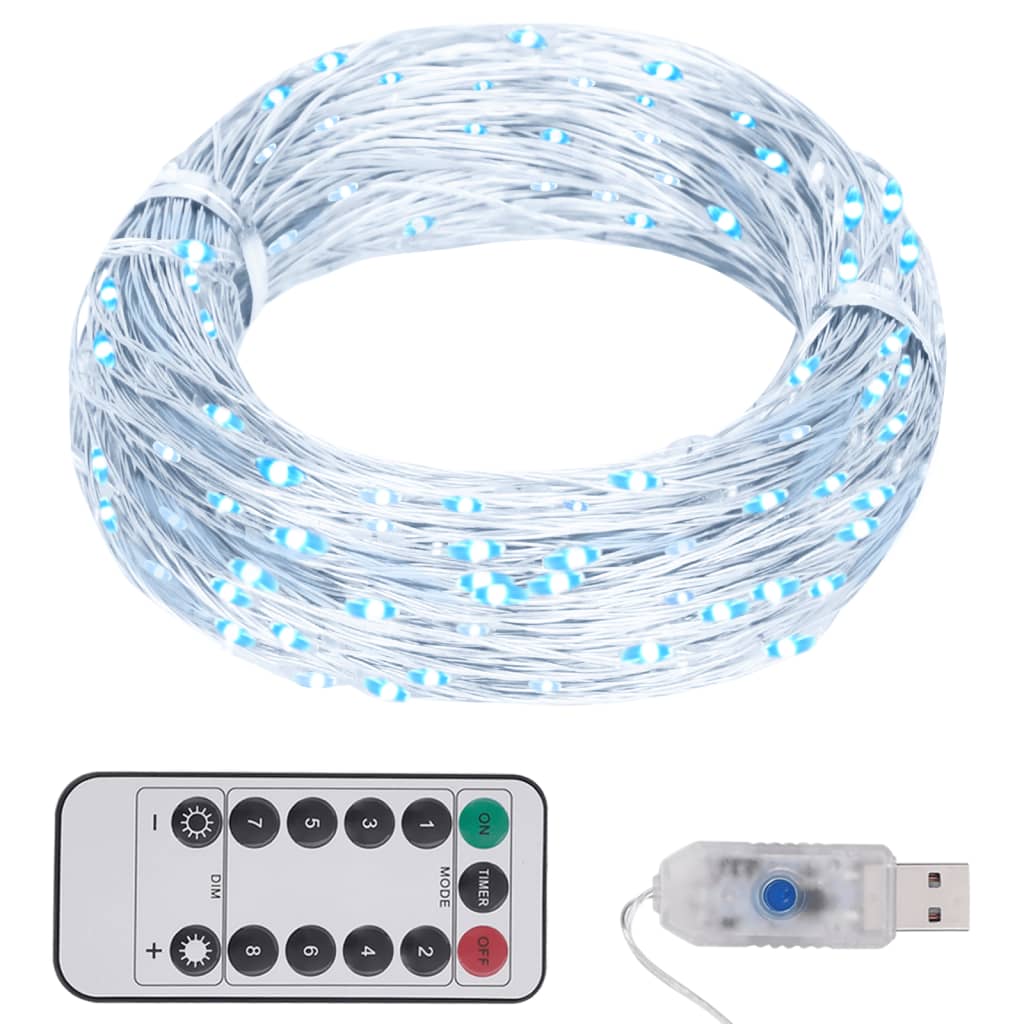 vidaXL LED String with 150 LEDs Cold White 15 m