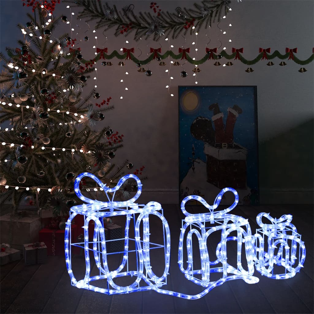 vidaXL Christmas Decoration Gift Boxes with 180 LEDs Indoor Outdoor