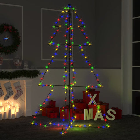 vidaXL Christmas Cone Tree 200 LEDs Indoor and Outdoor 98x150 cm