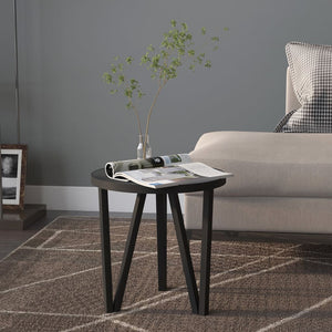 vidaXL Tea Table Black Ç?35 cm MDF