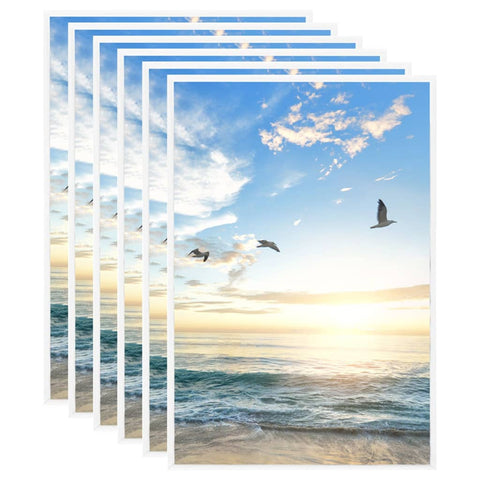 vidaXL Photo Frames Collage 5pcs for Table White 21x29.7cm MDF