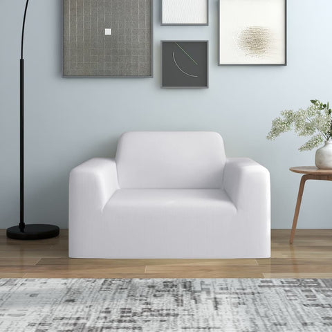 vidaXL Stretch Couch Slipcover White Polyester Jersey