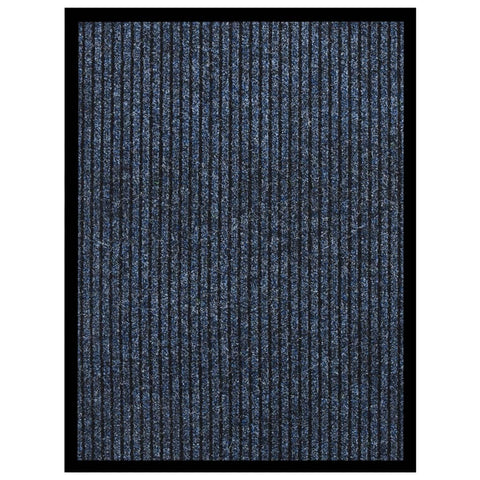 vidaXL Doormat Striped Blue 60x80 cm