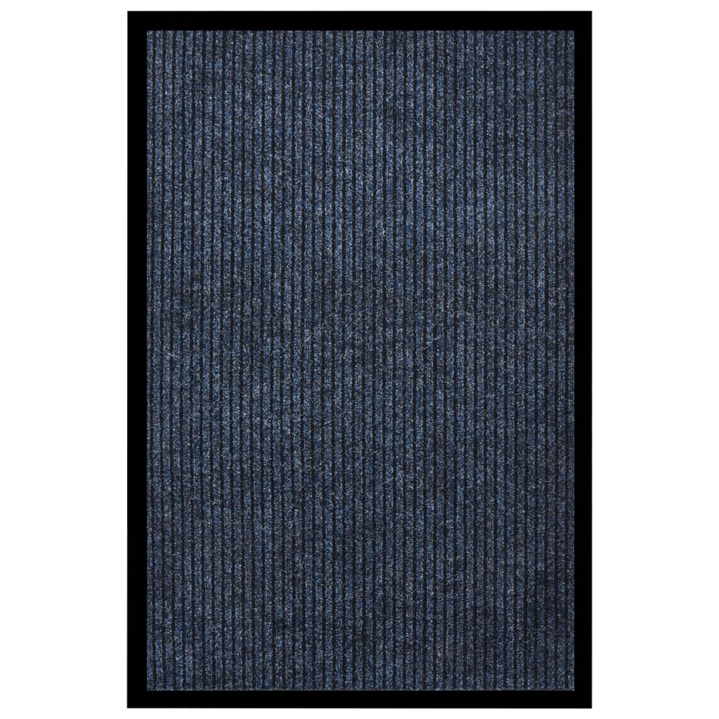 vidaXL Doormat Striped Blue 80x120 cm