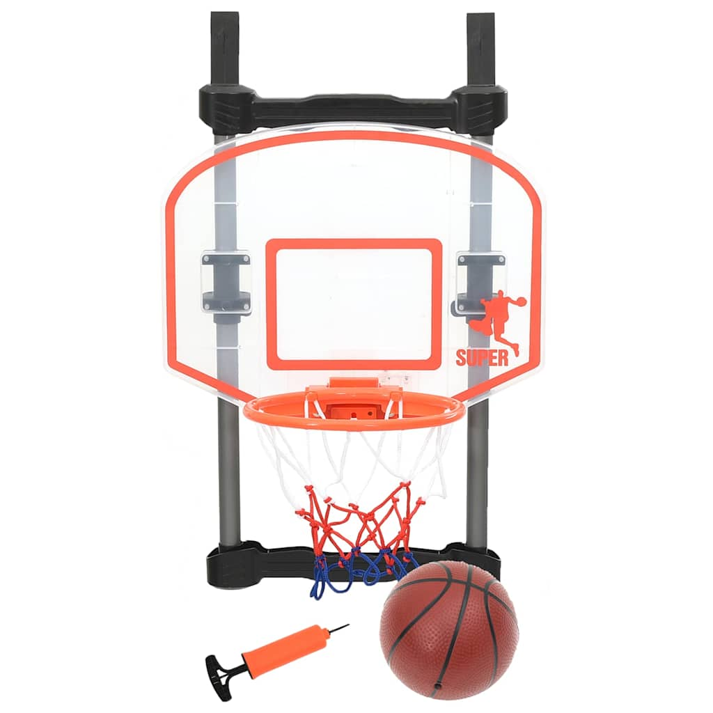 vidaXL Children Basketball Play Set for Door Adjustable