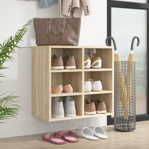 vidaXL Shoe Cabinet Sonoma Oak 52.5x30x50 cm