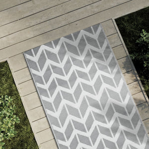 vidaXL Outdoor Carpet Grey 80x250 cm PP