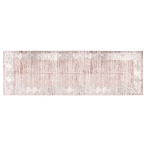 vidaXL Rug Washable 80x300 cm Beige Anti Slip