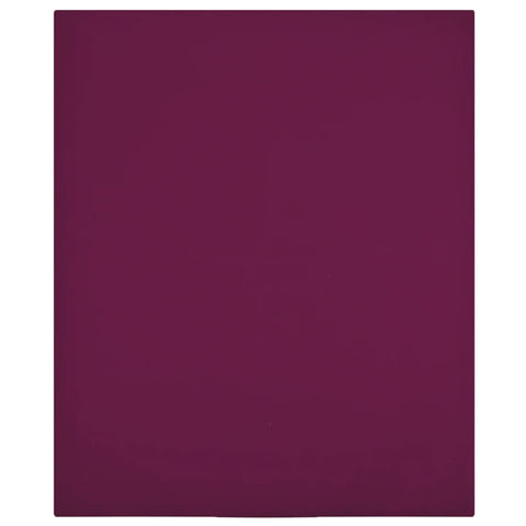 vidaXL Jersey Fitted Sheets 2 pcs Bordeaux 100x200 cm Cotton