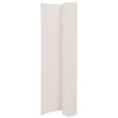 vidaXL Double-Sided Garden Fence 110x300 cm White