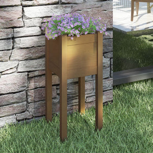 vidaXL Garden Planter Honey Brown 31x31x70 cm Solid Pinewood