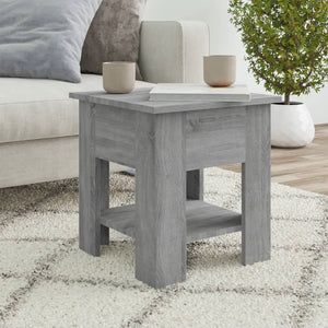 vidaXL Coffee Table Grey Sonoma 40x40x42 cm Engineered wood