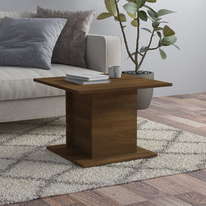 vidaXL Coffee Table Brown Oak 55.5x55.5x40 cm Engineered Wood