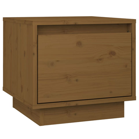 vidaXL Bedside Cabinet Honey Brown 35x34x32 cm Solid Wood Pine