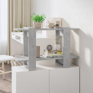 vidaXL Book Cabinet/Room Divider Concrete Grey 80x30x51 cm