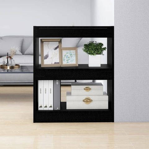 vidaXL Book Cabinet/Room Divider Black 60x30x72 cm