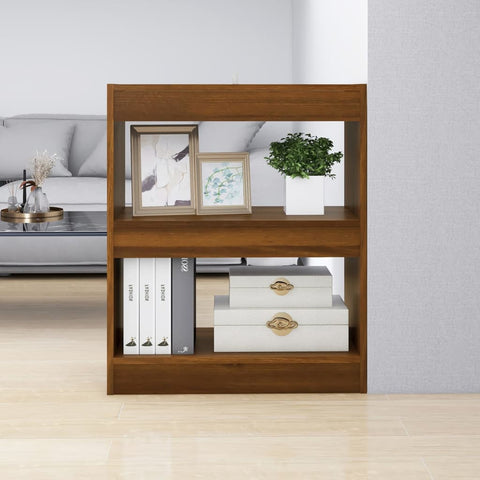 vidaXL Book Cabinet/Room Divider Brown Oak 60x30x72 cm