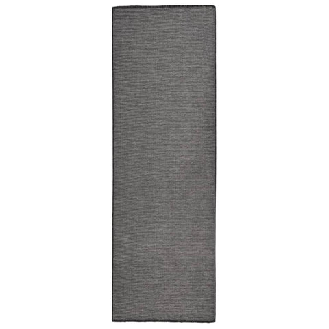 vidaXL Outdoor Flatweave Rug 80x250 cm Grey