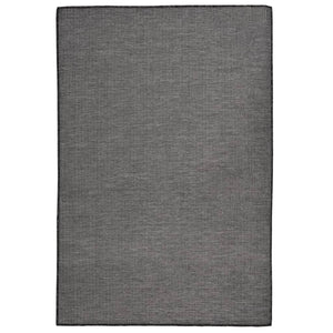 vidaXL Outdoor Flatweave Rug 120x170 cm Grey