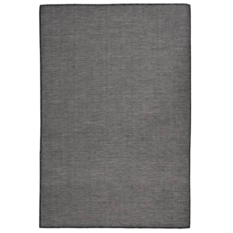 vidaXL Outdoor Flatweave Rug 120x170 cm Grey