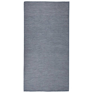 vidaXL Outdoor Flatweave Rug 100x200 cm Blue