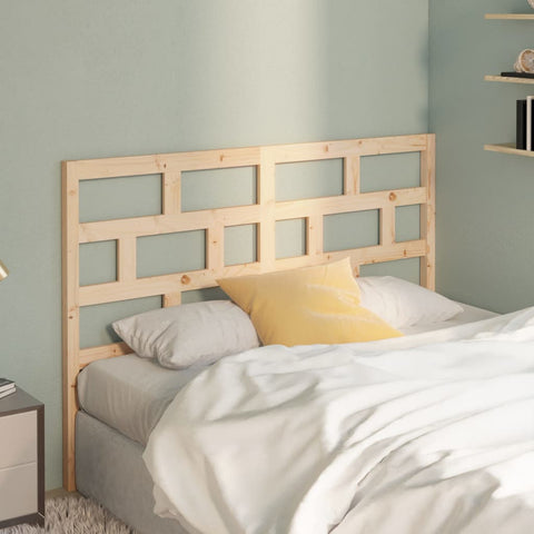 vidaXL Bed Headboard 126x4x100 cm Solid Wood Pine