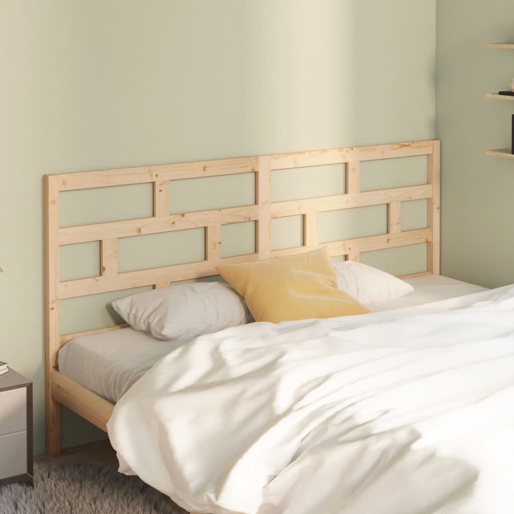 vidaXL Bed Headboard 206x4x100 cm Solid Wood Pine