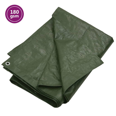 vidaXL Tarpaulin 180 g/m¶ý 3x4 m Green HDPE