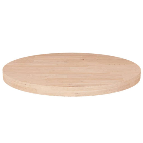 vidaXL Round Table Top Ç?30x2,5 cm Untreated Solid Wood Oak