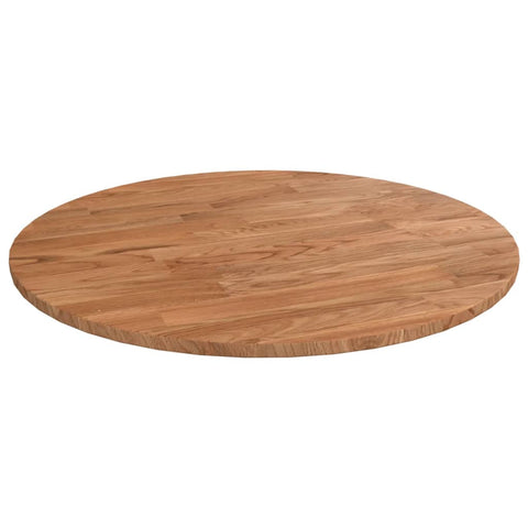 vidaXL Round Table Top Light Brown Ç?40x1.5 cm Treated Solid Wood Oak