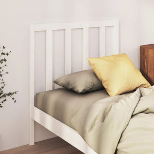 vidaXL Bed Headboard White 96x4x100 cm Solid Wood Pine