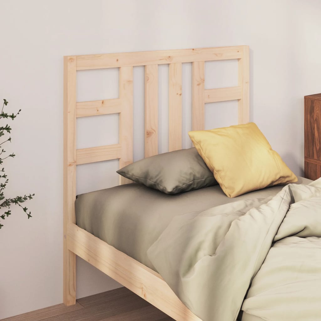 vidaXL Bed Headboard 96x4x100 cm Solid Wood Pine